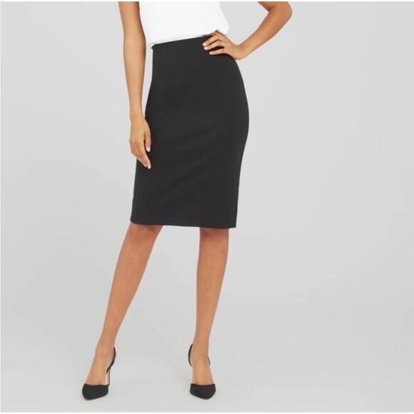 SPANX The Perfect Black Pencil Skirt Women’s Size Small - Picture 2 of 6